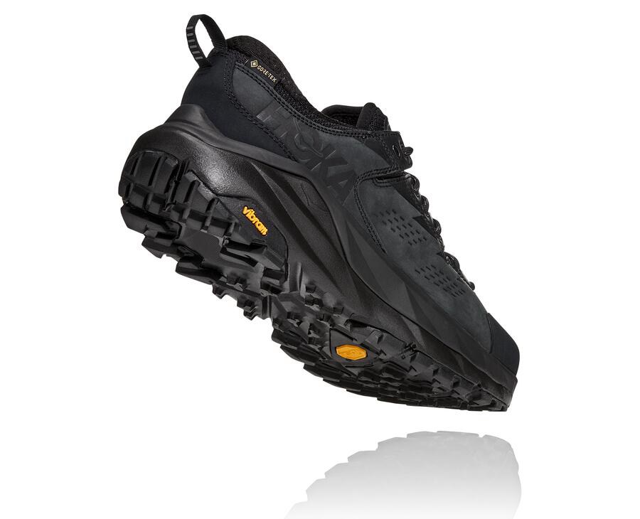 Hoka Australia One One Kaha Low GORE-TEX - Mens Trail Shoes Black - OGXKA-9287